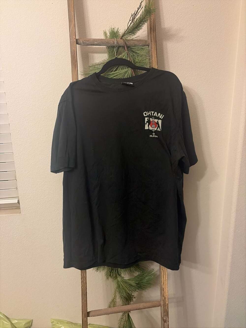 New Era Los Angeles Dodgers Kanji Oversized Mens Short Sleeve Shirt Black Whi 60